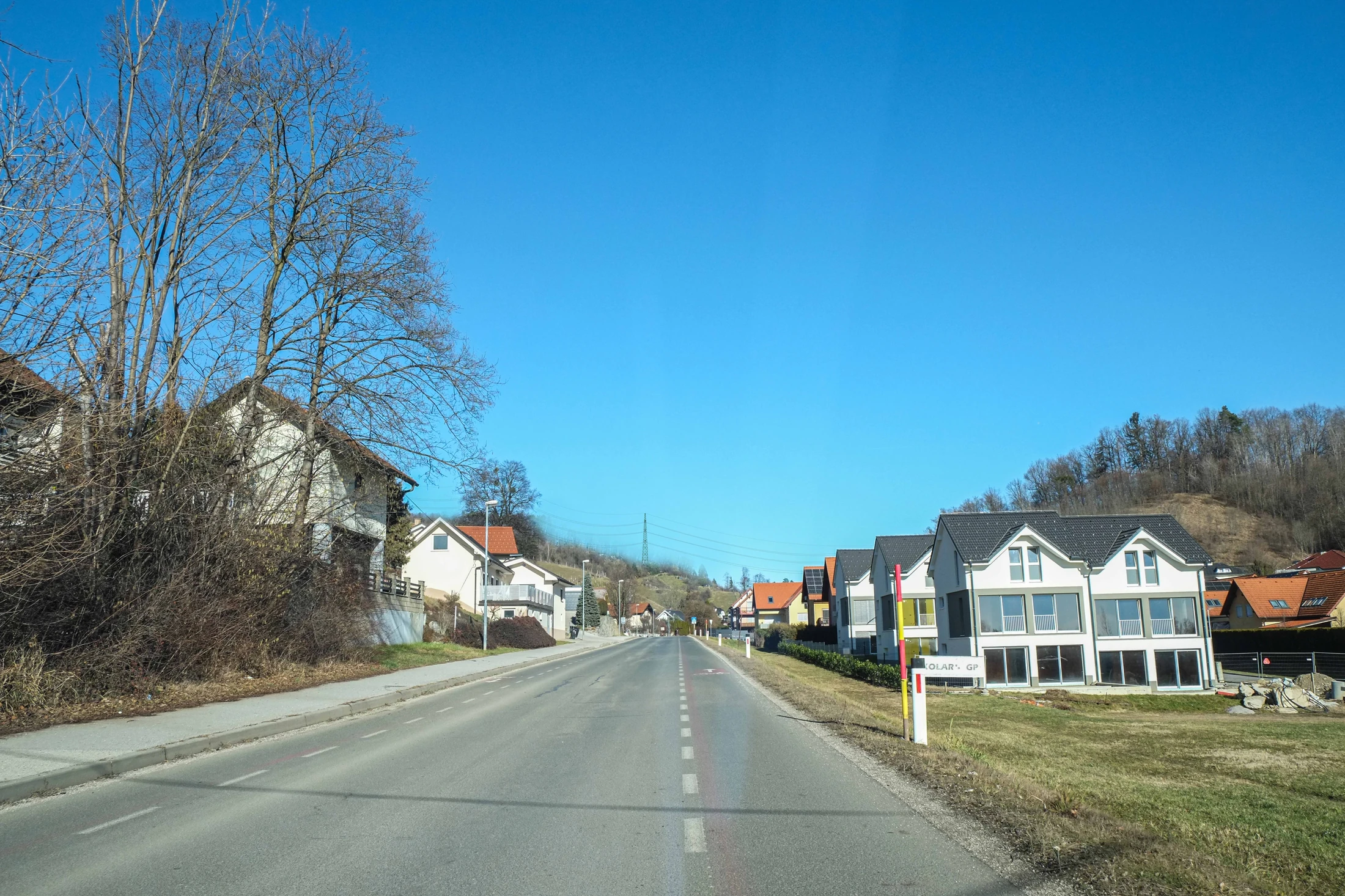 Vizualizacija daljnovodne povezave pri Kamnici